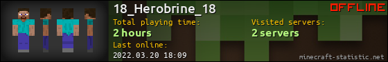 18_Herobrine_18 userbar 560x90