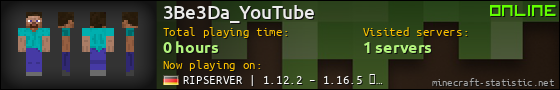 3Be3Da_YouTube userbar 560x90