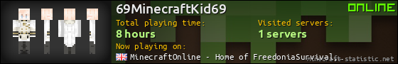 69MinecraftKid69 userbar 560x90