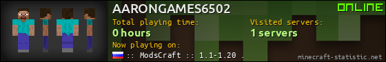 AARONGAMES6502 userbar 560x90