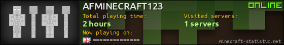 AFMINECRAFT123 userbar 560x90