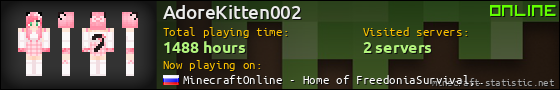 AdoreKitten002 userbar 560x90