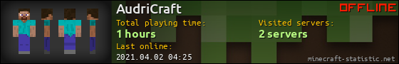 AudriCraft userbar 560x90