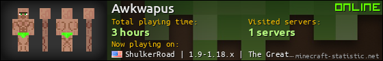 Awkwapus userbar 560x90