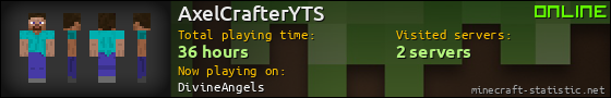 AxelCrafterYTS userbar 560x90