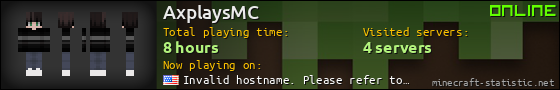 AxplaysMC userbar 560x90