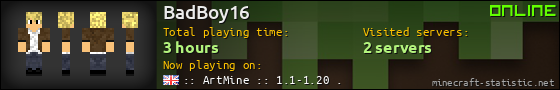 BadBoy16 userbar 560x90