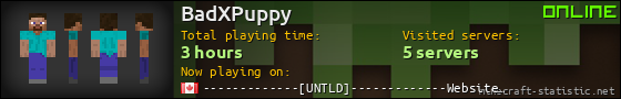 BadXPuppy userbar 560x90