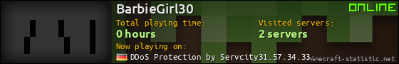 BarbieGirl30 userbar 560x90