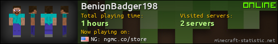 BenignBadger198 userbar 560x90