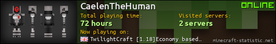 CaelenTheHuman userbar 560x90