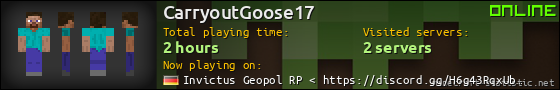 CarryoutGoose17 userbar 560x90