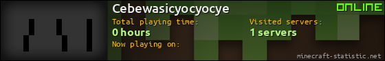 Cebewasicyocyocye userbar 560x90