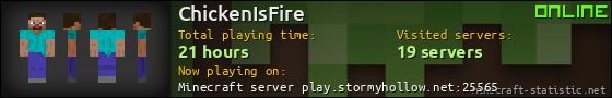 ChickenIsFire userbar 560x90