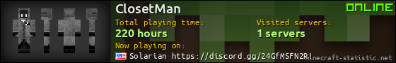 ClosetMan userbar 560x90