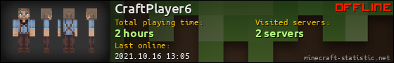 CraftPlayer6 userbar 560x90