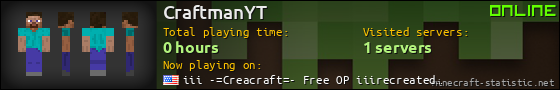 CraftmanYT userbar 560x90