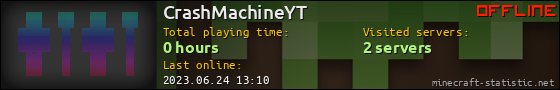 CrashMachineYT userbar 560x90