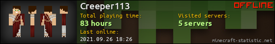 Creeper113 userbar 560x90