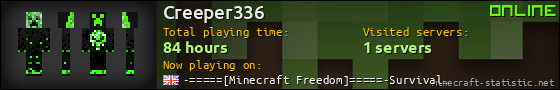 Creeper336 userbar 560x90