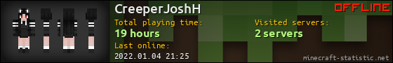 CreeperJoshH userbar 560x90