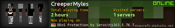 CreeperMyles userbar 560x90