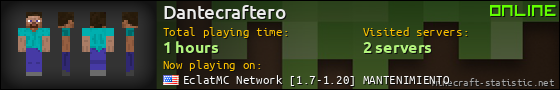 Dantecraftero userbar 560x90