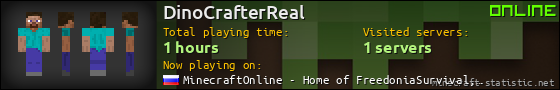 DinoCrafterReal userbar 560x90