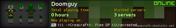 Doomguy userbar 560x90