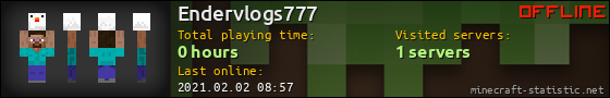 Endervlogs777 userbar 560x90