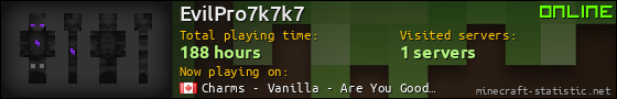 EvilPro7k7k7 userbar 560x90