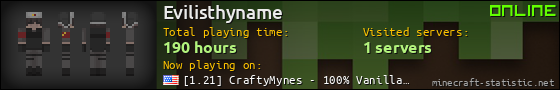 Evilisthyname userbar 560x90