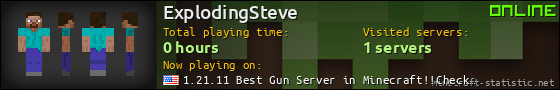 ExplodingSteve userbar 560x90
