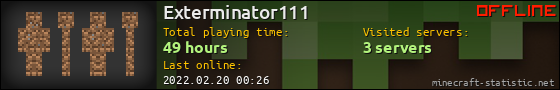 Exterminator111 userbar 560x90