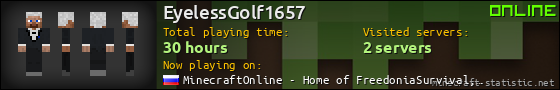 EyelessGolf1657 userbar 560x90