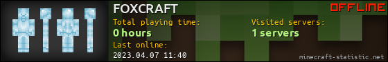 FOXCRAFT userbar 560x90