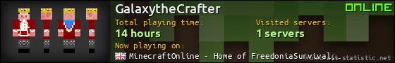 GalaxytheCrafter userbar 560x90