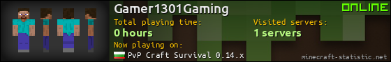 Gamer1301Gaming userbar 560x90