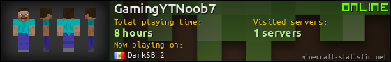 GamingYTNoob7 userbar 560x90