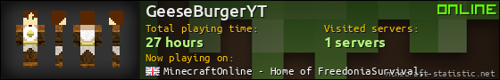 GeeseBurgerYT userbar 560x90