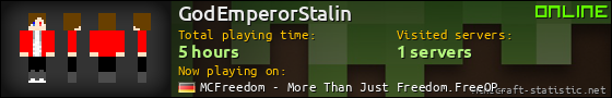 GodEmperorStalin userbar 560x90