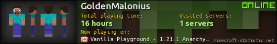 GoldenMalonius userbar 560x90