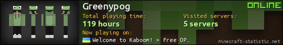 Greenypog userbar 560x90