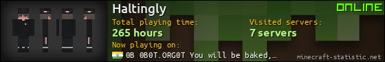 Haltingly userbar 560x90