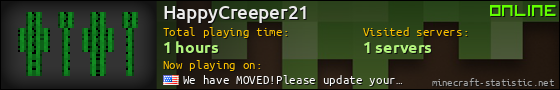 HappyCreeper21 userbar 560x90