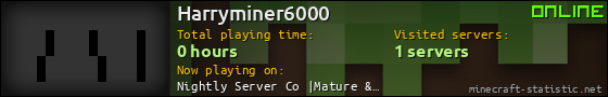 Harryminer6000 userbar 560x90