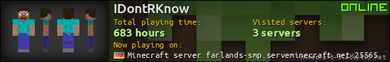 IDontRKnow userbar 560x90