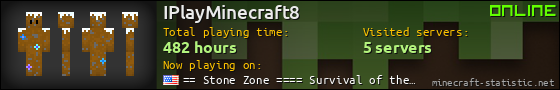 IPlayMinecraft8 userbar 560x90