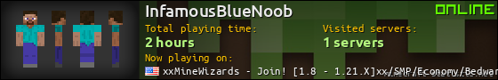 InfamousBlueNoob userbar 560x90