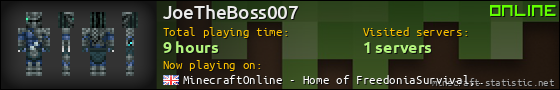 JoeTheBoss007 userbar 560x90